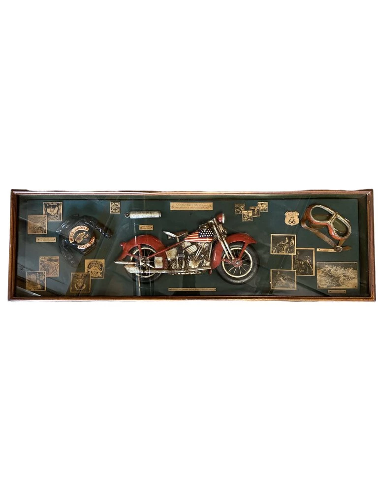 HausOfRex Looking Playing Loving Vintage Motorcycle Shadow Box 1 HausOfRex Looking Playing Loving Vintage Motorcycle Shadow Box