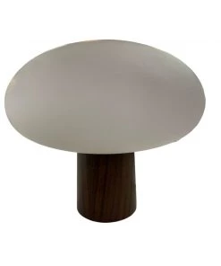 HausOfRex Laurel Mid Century Mushroom Lamp With Rare Rosewood Base Living