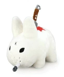 HausOfRex Looking Playing Loving BACKSTAB SMORKIN LABBIT 14" PLUSH BY FRANK KOZIK - WHITE EDITION