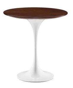 HausOfRex Tulip 20" Side Table White/Chevron