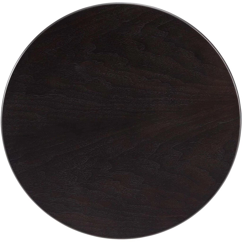 HausOfRex Tulip 20" Side Table White/Walnut Living 2 HausOfRex Tulip 20" Side Table White/Walnut Living