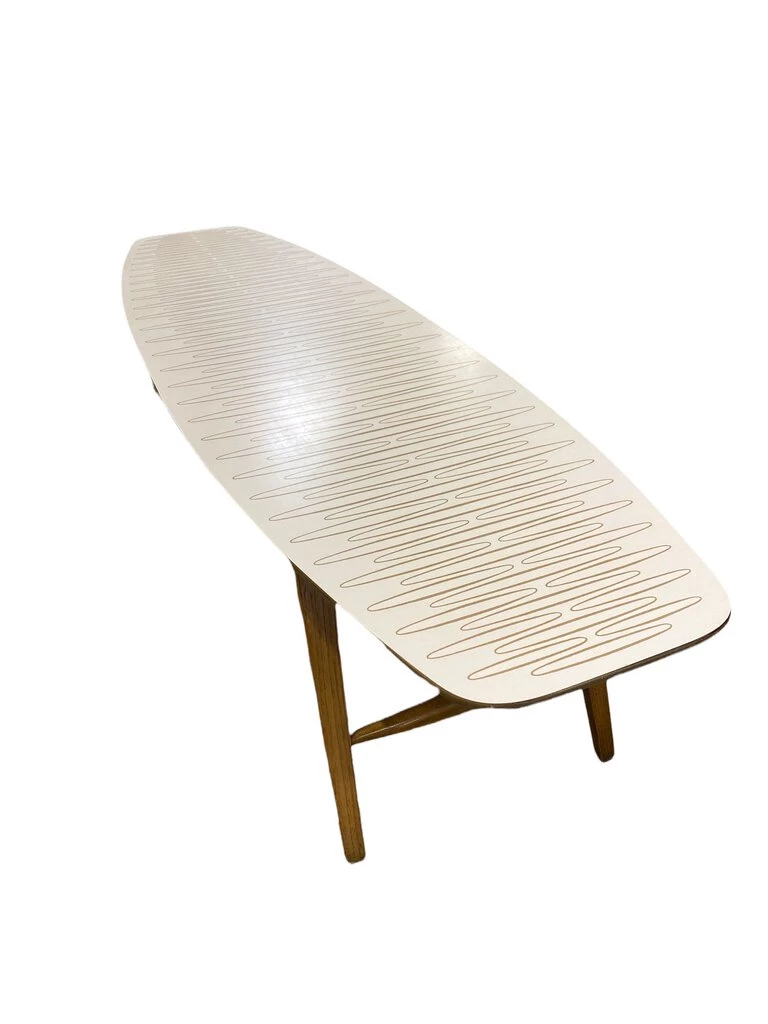 HausOfRex Mid Century Surfboard Coffee Table By John Van Koert For Drexel Parkwood Living 3 HausOfRex Mid Century Surfboard Coffee Table By John Van Koert For Drexel Parkwood Living