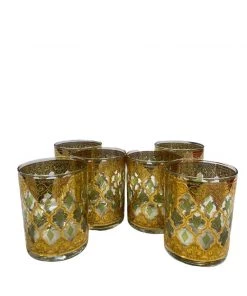 Dining Culver Mid Century Modern Double Old Fashioned Glasses (6)