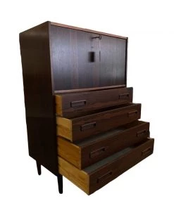 HausOfRex Danish Modern Mid Century Rosewood Desk Or Bar Drop Front Living 6 HausOfRex Danish Modern Mid Century Rosewood Desk Or Bar Drop Front Living