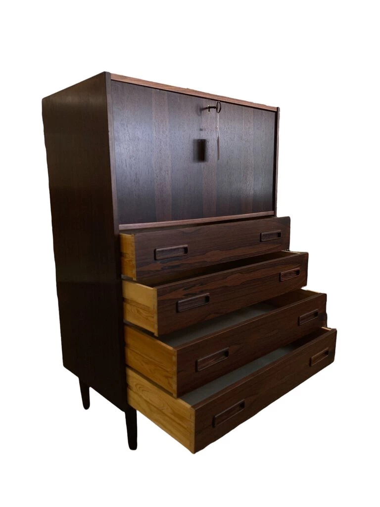 HausOfRex Danish Modern Mid Century Rosewood Desk Or Bar Drop Front Living 3 HausOfRex Danish Modern Mid Century Rosewood Desk Or Bar Drop Front Living