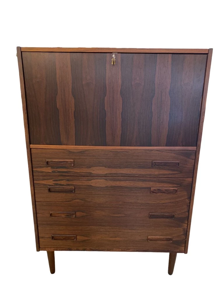 HausOfRex Danish Modern Mid Century Rosewood Desk Or Bar Drop Front Living 1 HausOfRex Danish Modern Mid Century Rosewood Desk Or Bar Drop Front Living