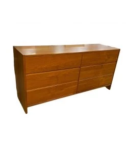 HausOfRex Sleeping Vintage Teak 6 Drawer Dresser
