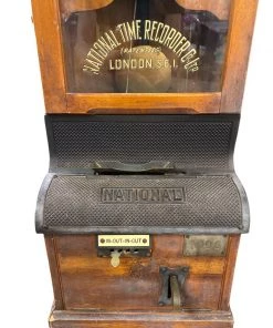 HausOfRex Looking Playing Loving Antique Time Clock National Time Recorder Inc.