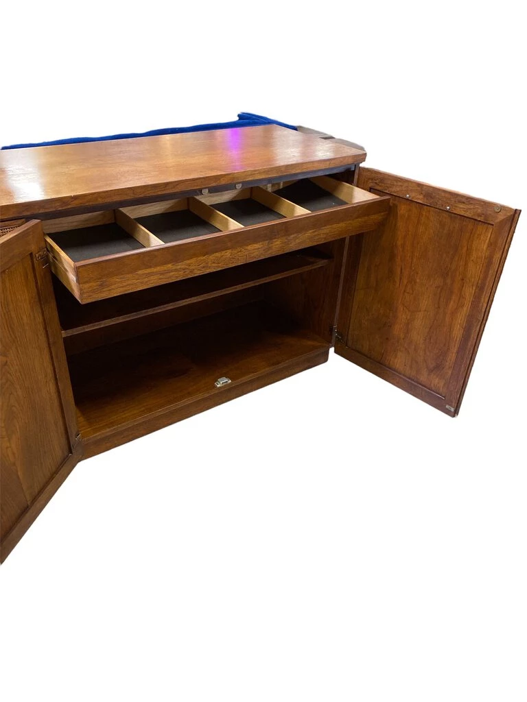 HausOfRex Vintage Cane Front Credenza 3 HausOfRex Vintage Cane Front Credenza