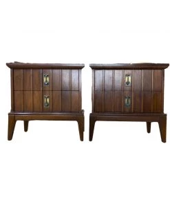 HausOfRex Living Mid Century Modern Walnut Nightstands (Pair)