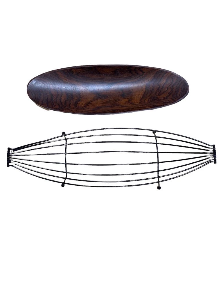 HausOfRex Living Mid Century Metal And Rosewood Catch-all 3 HausOfRex Living Mid Century Metal And Rosewood Catch-all