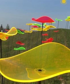 HausOfRex Looking Playing Loving Suncatcher Flower In Colorful Acrylic By The Artist René Hildebrand