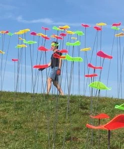 HausOfRex Looking Playing Loving Suncatcher Flower In Colorful Acrylic By The Artist René Hildebrand