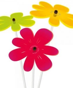 HausOfRex Looking Playing Loving Suncatcher Flower In Colorful Acrylic By The Artist René Hildebrand