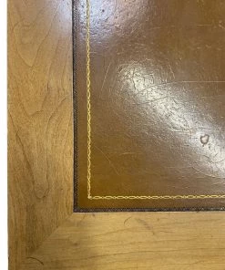 HausOfRex Living Mid Century Coffee Table W/Leather Inlaid