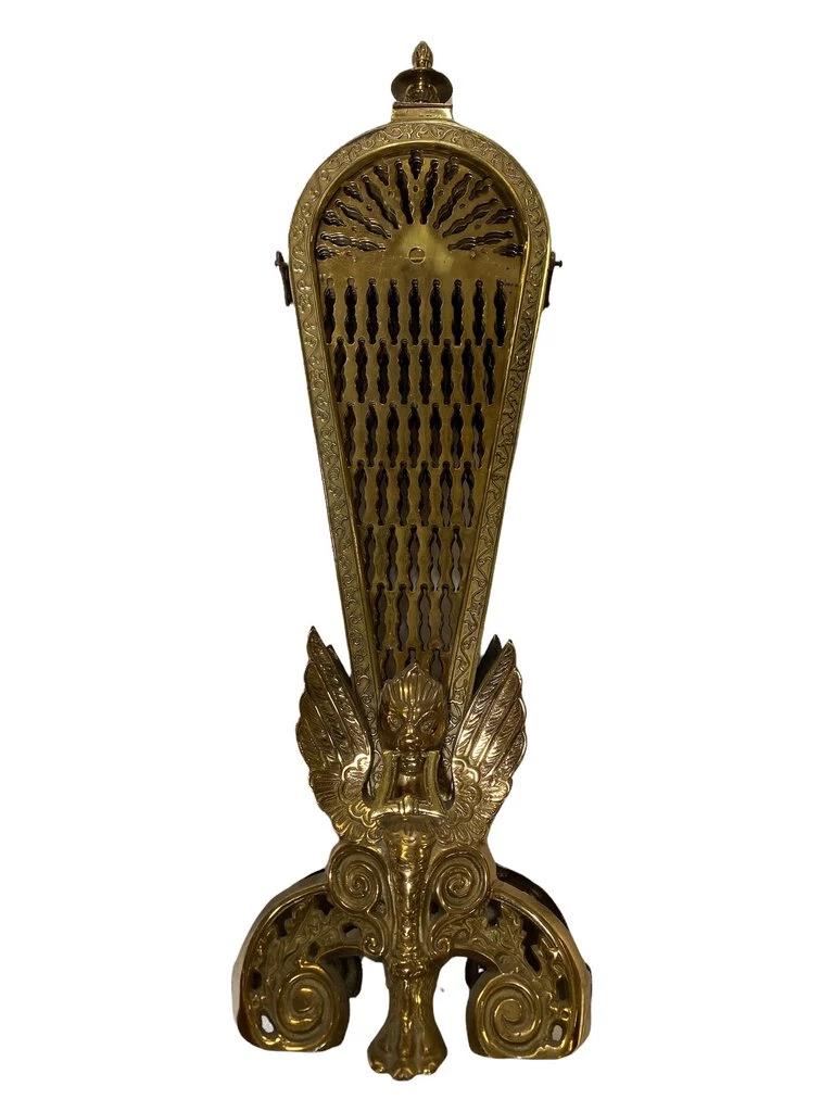 HausOfRex Vintage Art Deco Brass Peacock Fireplace Fan Looking Playing Loving 3 HausOfRex Vintage Art Deco Brass Peacock Fireplace Fan Looking Playing Loving