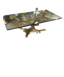 HausOfRex Brass Tree Sculptural Coffee Table