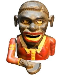 HausOfRex Black Americana JOLLY SAMBO Cast Iron Bank 1900 Hand Painted