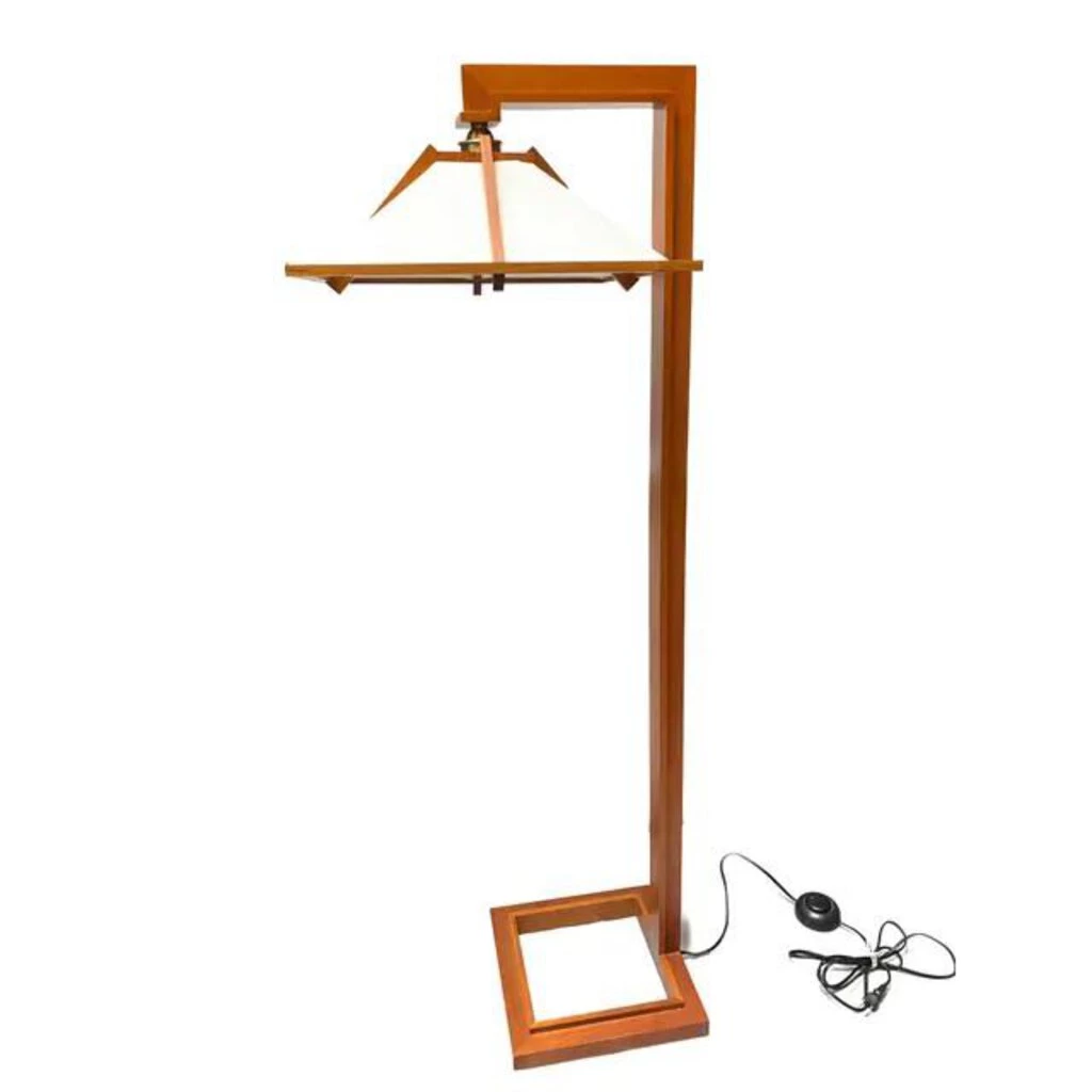 HausOfRex Vintage Authentic Frank Lloyd Wright Taliesin Tall Statement Piece Floor Lamp, By Yamagiwa 1 HausOfRex Vintage Authentic Frank Lloyd Wright Taliesin Tall Statement Piece Floor Lamp, By Yamagiwa