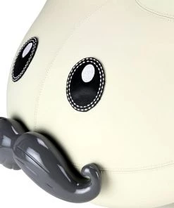 Kidrobot LEATHER HAPPY LABBIT STOOL BY FRANK KOZIK - VIRGIN WHITE EDITION