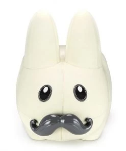 Kidrobot LEATHER HAPPY LABBIT STOOL BY FRANK KOZIK - VIRGIN WHITE EDITION
