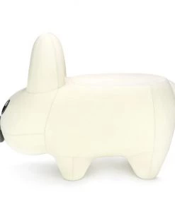 Kidrobot LEATHER HAPPY LABBIT STOOL BY FRANK KOZIK - VIRGIN WHITE EDITION