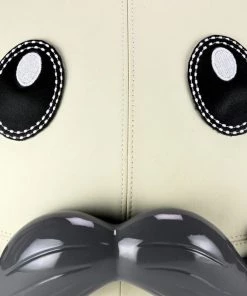 Kidrobot LEATHER HAPPY LABBIT STOOL BY FRANK KOZIK - VIRGIN WHITE EDITION