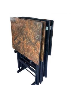 HausOfRex Vintage ARTEX Butlerette TV Tray Table Set Dining