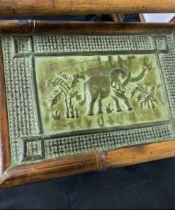 HausOfRex Asian Elephant Motif Nesting Table Set Living