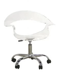 HausOfRex Dining Acrylic Swivel Chair