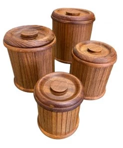HausOfRex Dining Mid Century Danish Modern Canisters (4)