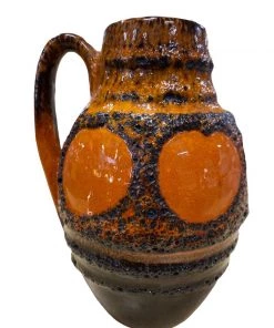 Vintage 1960s West Germany Heinz Siery Vase For Scheurich Ceramics Looking Playing Loving