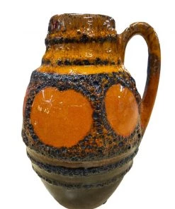 Vintage 1960s West Germany Heinz Siery Vase For Scheurich Ceramics Looking Playing Loving