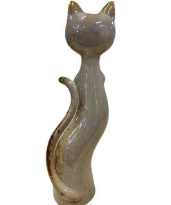 HausOfRex Looking Playing Loving Vintage German Fine Art Ceramic Cat Sculpture