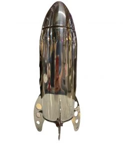 HausOfRex Dining Polished Steel Rocket Cocktail Shaker
