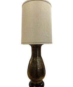 HausOfRex Lighting Vintage Hammered Black/Gold Metal Lamp