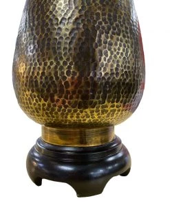 HausOfRex Lighting Vintage Hammered Black/Gold Metal Lamp