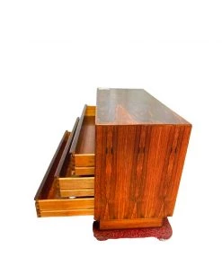 HausOfRex Sleeping Mid Century Westnofa Rosewood 4 Drawer Chest W/Mirror