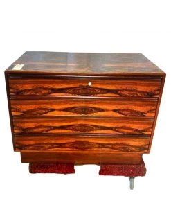 HausOfRex Sleeping Mid Century Westnofa Rosewood 4 Drawer Chest W/Mirror
