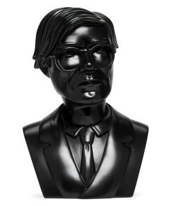 HausOfRex ANDY WARHOL LIMITED EDITION 12" BUST BLACK VINYL ART SCULPTURE Living