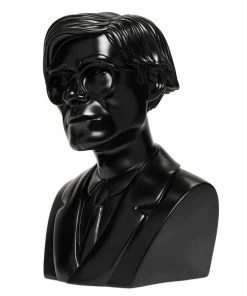 HausOfRex ANDY WARHOL LIMITED EDITION 12" BUST BLACK VINYL ART SCULPTURE Living