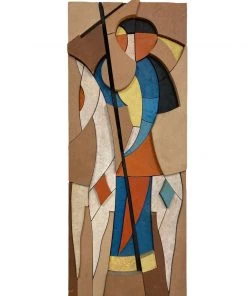 HausOfRex Mid Century Artwork Retro Characters Don Quixote And Sancho Panza Looking Playing Loving