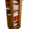 HausOfRex Living Mid Century Modern Danish Teak Revolving Bookshelf