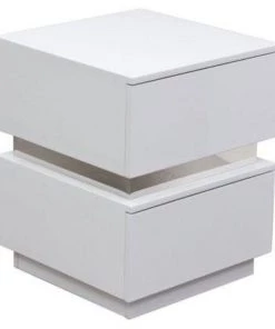 HausOfRex Modern 2 Drawer Accent Table
