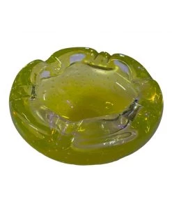 HausOfRex Uranium Glass Mid Century Bowl Living