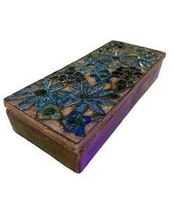 HausOfRex Living Mid Century Floral Ceramic Trinket Box