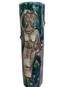 HausOfRex Mid Century Scalvo Monumental Vase Depicting Glazed Figures In Various Poses 6 HausOfRex Mid Century Scalvo Monumental Vase Depicting Glazed Figures In Various Poses