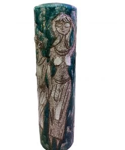 HausOfRex Mid Century Scalvo Monumental Vase Depicting Glazed Figures In Various Poses 7 HausOfRex Mid Century Scalvo Monumental Vase Depicting Glazed Figures In Various Poses