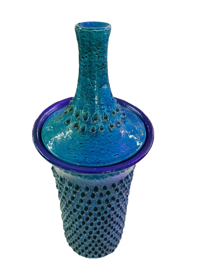 HausOfRex Bitossi Aldo Londi Italian Mid Century Rimini Blue Monumental Vase With Lid Living 2 HausOfRex Bitossi Aldo Londi Italian Mid Century Rimini Blue Monumental Vase With Lid Living