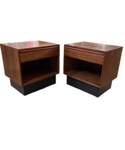 HausOfRex Westnova Danish Modern Rosewood Nightstands (Pair) Living